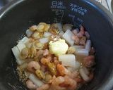 炊飯器で、シーフードミックスでピラフ作り方2写真