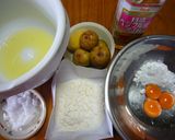 紙コップでイチヂクのシフォンケーキ 作り方1写真
