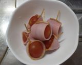プチトマトのハム巻き作り方3写真
