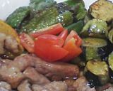 めんつゆで簡単♪野菜とお肉の揚げ煮びたし作り方5写真