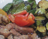 めんつゆで簡単♪野菜とお肉の揚げ煮びたし作り方5写真