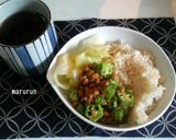 おくら梅納豆玄米丼✿作り方3写真