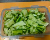 叩き胡瓜とわかめのごま油わさび甘辛醤油作り方6写真