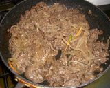 牛肉＆くずきりのプルコギ風作り方4写真