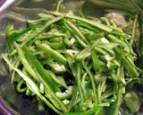 お手軽惣菜・ピーマンとザーサイの炒めもの作り方1写真