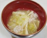 うちの母の味☆キャベツと豚肉のお味噌汁♬作り方15写真