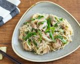 簡単！さば缶とねぎのそうめんチャンプルー作り方5写真