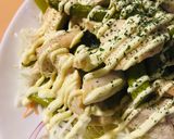 鶏肉とアスパラくたくた煮のマヨかけソテー作り方4写真