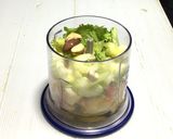 桃とセロリと生ハムの冷製パスタ作り方11写真