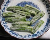 簡単＆短時間♪こんがりオクラのバター醤油作り方4写真