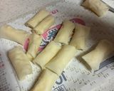 ミニサイズ！餅チーズ入りプチ春巻き作り方2写真