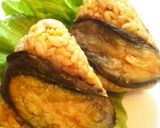クルクルラップ☆茄子&カレーおにぎり☆作り方6写真