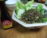セロリとひき肉のエスニック風作り方4写真