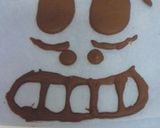 ホラホラ~ ホラーマンケーキ作り方3写真