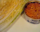 白菜とツナの煮物作り方1写真