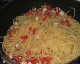 タコとフレッシュトマトのパスタ作り方10写真