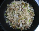 鶏肉とたっぷりねぎの柚子胡椒チャーハン作り方3写真