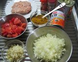 大豆入り＊チキンキーマカレー作り方1写真
