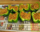 ピーマンの挽肉ライス詰め♪作り方4写真
