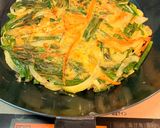 お店風カリカリ食感！カニカマ野菜たっぷりチヂミ作り方4写真