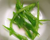 簡単・高菜と豚肉の青柚子胡椒スパゲティ作り方2写真