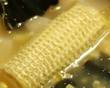 ホタテの貝柱ととうもろこしの炊き込みご飯作り方3写真