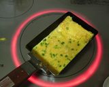 簡単美味しい、めんたいマヨ入り卵焼き作り方2写真