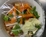 お一人様野菜たっぷり簡単タコス味白菜炒飯作り方9写真