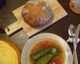甘長ピーマンのトマトスープ作り方8写真