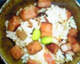 スパムでおこわ(6▽6)v作り方4写真