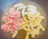 水漬けパスタで八丁味噌煮込みバターパスタ作り方3写真