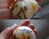 こぶ(昆布)たぬき(揚げ玉)　おにぎり作り方3写真