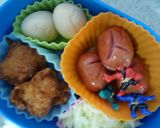 キャラ弁　シンケンジャー　ウィンナー作り方3写真