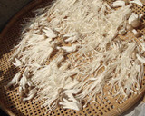 干しエノキ茸、シメジと四角豆のかき揚げ作り方1写真
