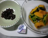 お弁当に☆かぼちゃサラダでハート&お花作り方1写真