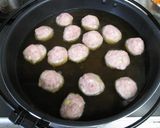 ふわもち蓮根入り肉団子とキャベツ煮作り方6写真