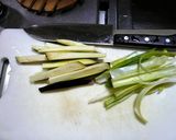 なすとネギの豚肉巻オイスターレモンソース作り方1写真