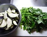 茄子と空心菜の香味ソースかけ作り方3写真