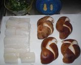 ✿イカと椎茸のチリソース✿作り方1写真