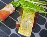 可愛い前菜＊生ハムと卵で水菜巻き♪作り方3写真