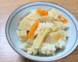 めんつゆ使用！筍の炊き込みごはん作り方6写真
