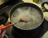 ～韓国家庭料理～いわし団子のクッ(국)作り方2写真