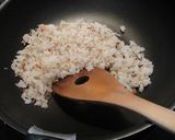 簡単！梅でさっぱり♪和風にんにく炒飯作り方3写真