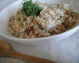 簡単！梅でさっぱり♪和風にんにく炒飯作り方4写真