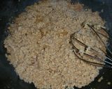 鶏挽肉と温泉卵丼作り方3写真