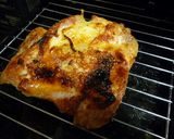 皮がパリパリ！ジューシーな鶏肉の塩漬け焼作り方5写真