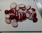 赤カブの肉そぼろあんかけ作り方1写真
