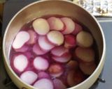 赤カブの肉そぼろあんかけ作り方2写真