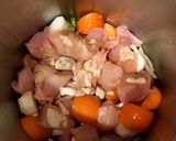 圧力鍋でeco料理★鶏肉と大根の煮物作り方1写真