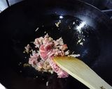 チンゲン菜と豚肉のくるみ炒め作り方1写真